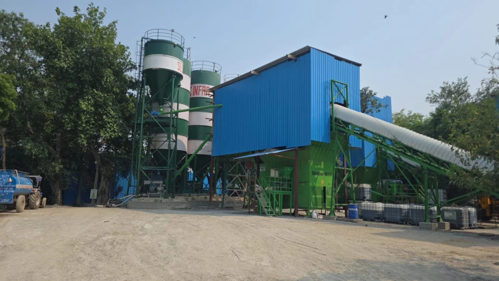 Industrial batching plant and weighbridge environment